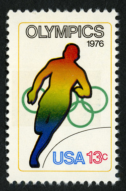 Running United States Postage Stamp | Olympics 1976