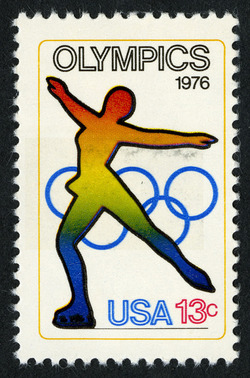 Figure Skating United States Postage Stamp | Olympics 1976