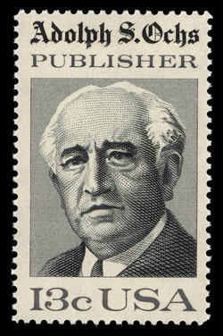 Adolph S. Ochs - Publisher United States Postage Stamp