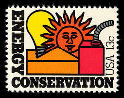 Energy Conservation United States Postage Stamp | Energy