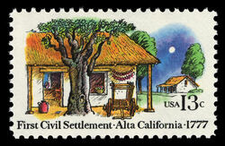 Alta California - First Civil Settlement United States Postage Stamp