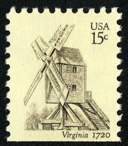 Virginia United States Postage Stamp | Windmills