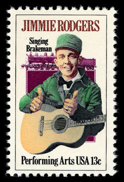 Jimmie Rodgers United States Postage Stamp | Performing Arts