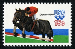 Equestrian United States Postage Stamp | Summer Olympics 1980