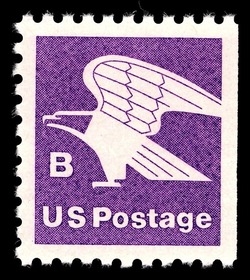 Purple Eagle - B Rate - Booklet Single United States Postage Stamp