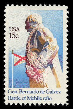 General Bernardo De Galvez - Battle of Mobile United States Postage Stamp