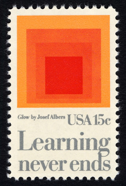 Learning Never Ends United States Postage Stamp