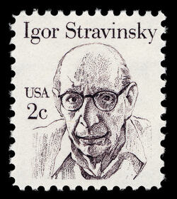 Igor Stravinsky United States Postage Stamp | Great Americans
