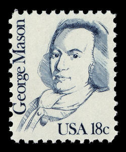 George Mason United States Postage Stamp | Great Americans