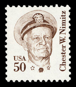 Chester W. Nimitz United States Postage Stamp | Great Americans