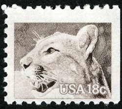 Puma United States Postage Stamp | Wildlife of America