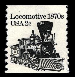 Locomotive - 1870s United States Postage Stamp | Transportation Series