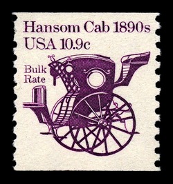 Hansom Cab - 1890s United States Postage Stamp | Transportation Series