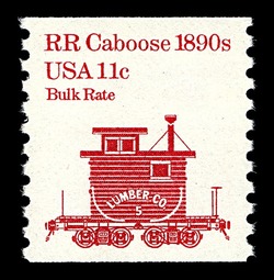 RR Caboose - 1890s United States Postage Stamp | Transportation Series