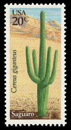 Saguaro United States Postage Stamp | Desert Plants