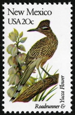 New Mexico - Comb Perf United States Postage Stamp | State Birds and Flowers