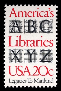America's Libraries United States Postage Stamp