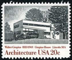 Gropius House United States Postage Stamp | American Architecture