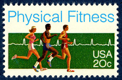 Physical Fitness United States Postage Stamp