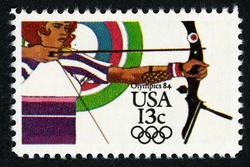 Archery United States Postage Stamp | Olympics 84
