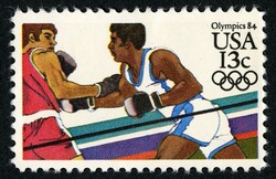 Boxing United States Postage Stamp | Olympics 84