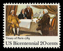 Treaty of Paris United States Postage Stamp | US Bicentennial