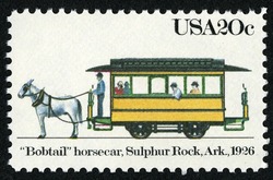 Bobtail Horsecar United States Postage Stamp | Streetcars