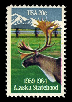 Alaska Statehood United States Postage Stamp