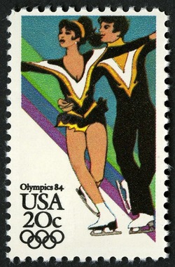 Ice Dancing United States Postage Stamp | Olympics 84