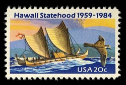 Hawaii Statehood United States Postage Stamp
