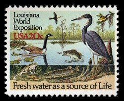 Louisiana World Exposition United States Postage Stamp