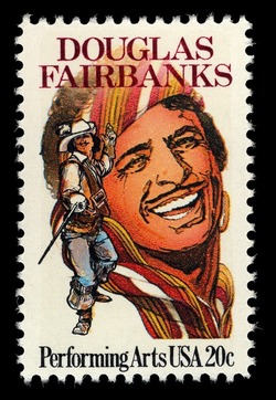 Douglas Fairbanks United States Postage Stamp | Performing Arts