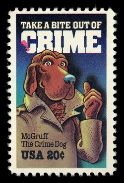 McGruff the Crime Dog - Take a Bite Out of Crime United States Postage Stamp