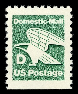 Green Eagle - D Rate - Booklet Single United States Postage Stamp