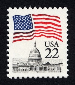 Flag Over Capitol United States Postage Stamp