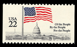 Flag Over Capitol - For The People United States Postage Stamp