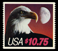 Eagle - Half Moon - Express Mail United States Postage Stamp