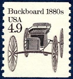 Buckboard - 1880s United States Postage Stamp | Transportation