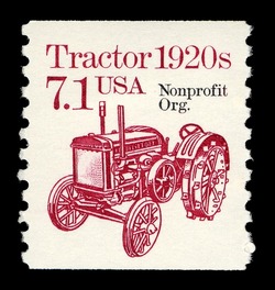 Tractor - 1920s United States Postage Stamp | Transportation