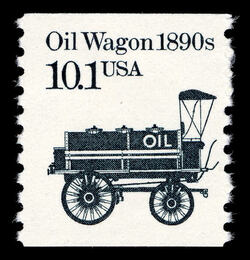 Oil Wagon - 1890s United States Postage Stamp | Transportation