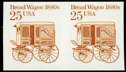 Bread Wagon - 1880s - Imperforate United States Postage Stamp