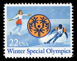 Winter Special Olympics United States Postage Stamp