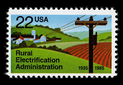 Rural Electrification Administration United States Postage Stamp