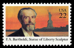 Frederic Auguste Bartholdi United States Postage Stamp
