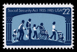 Social Security Act United States Postage Stamp