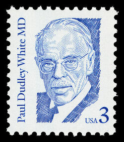 Paul Dudley White MD United States Postage Stamp | Great Americans