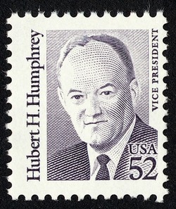 Hubert H. Humphrey United States Postage Stamp | Great Americans