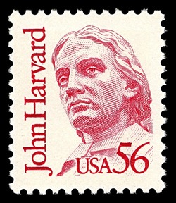 John Harvard United States Postage Stamp | Great Americans