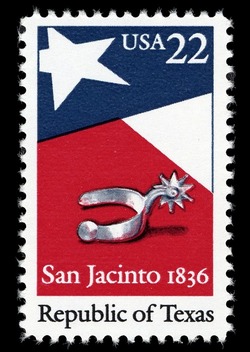 Republic of Texas - San Jacinto United States Postage Stamp