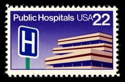 Public Hospitals United States Postage Stamp